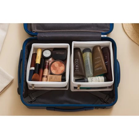 Kit 5 Organizador De Mala Para Viagem Necessaire De Pvc